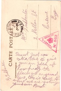 130127 Postcard of Bailleul France - reverse edited